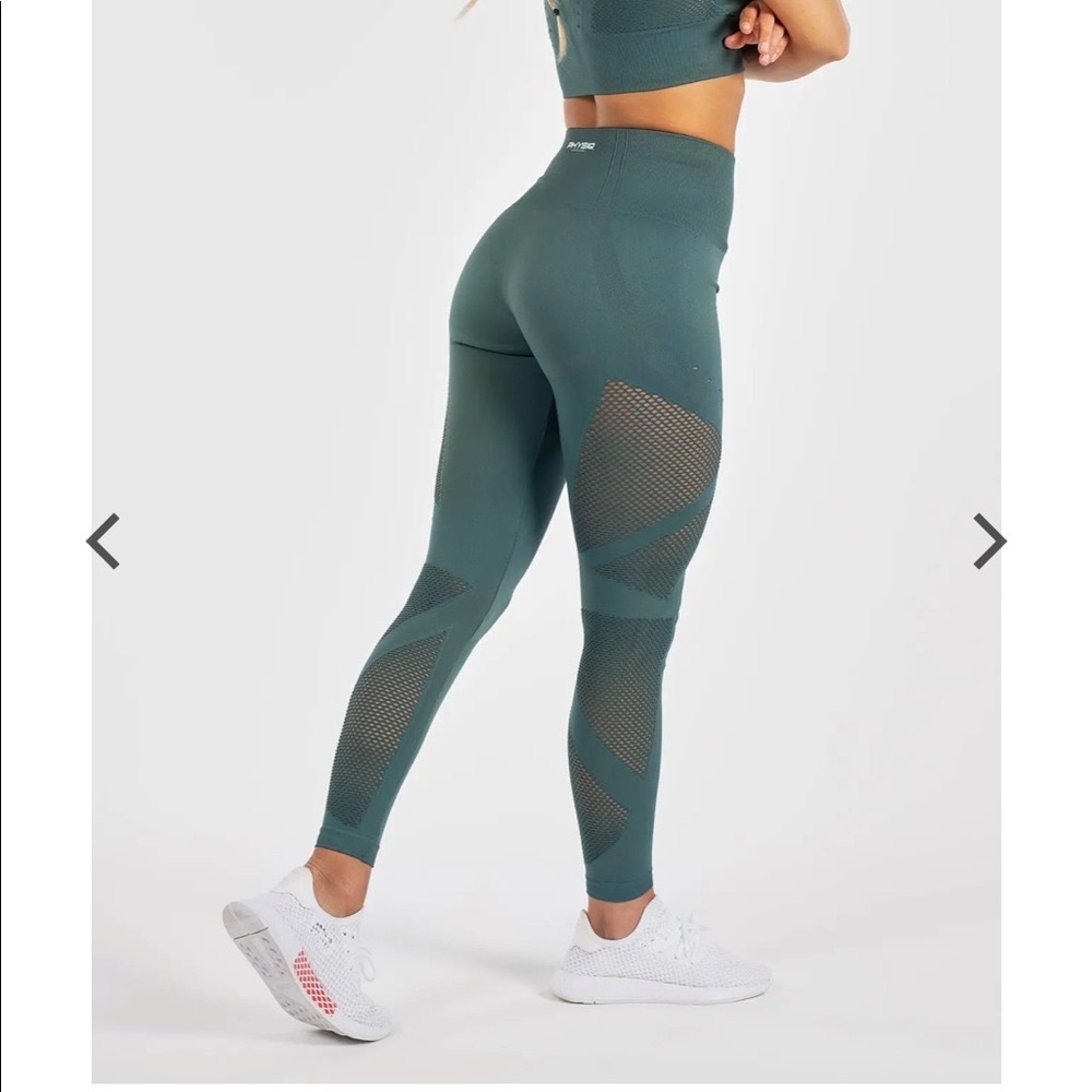Physiq Apparel Enlighten Seamless Leggings Green Women’s Size Small - Picture 4 of 15